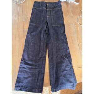 D40 Current Air Wide Leg Jeans with Deep Drop Pockets Women’s Size Small